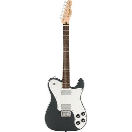 Squier Affinity Series Telecaster Deluxe Guitar, Laurel, Charcoal Frost Metallic