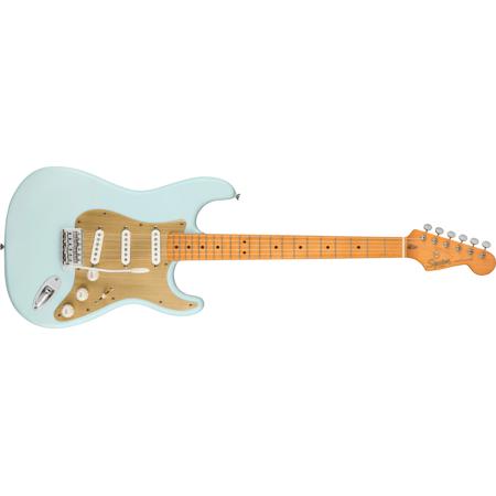 Squier 40th Anniversary Vintage Stratocaster Electric Guitar, Satin Sonic Blue