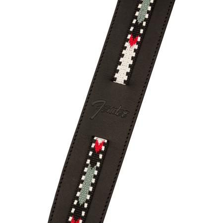 Fender Paramount Acoustic Leather Strap, Black