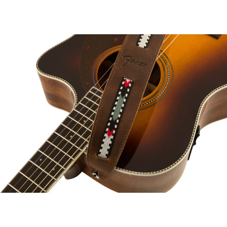 Fender Paramount Acoustic Leather Strap Brown 0990612021 Adorama