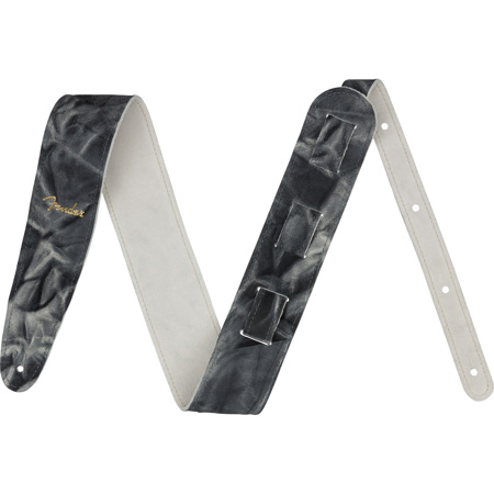 Fender Tie Dye Leather Strap, Black