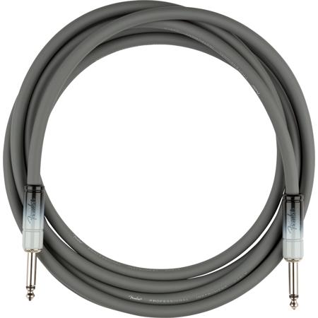 Fender 10' Ombre Series Instrument Cable, Straight/Straight, Silver Smoke