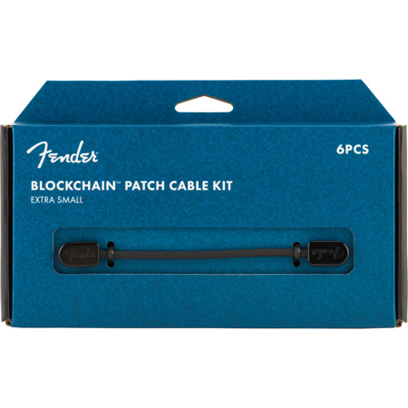 Squier Fender Blockchain Patch Cable Kit, Extra Small, Black