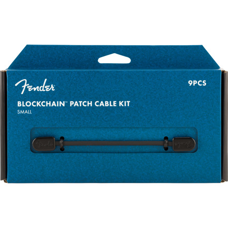 Squier Fender Blockchain Patch Cable Kit, Small, Black