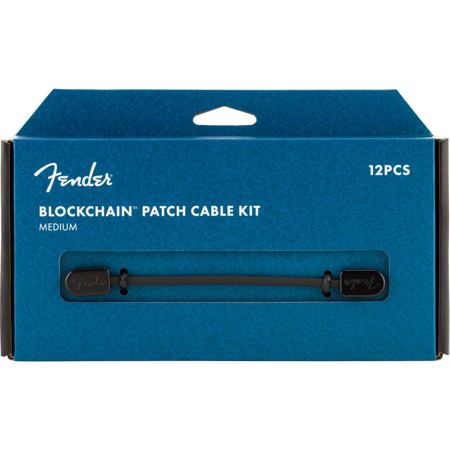 Squier Fender Blockchain Patch Cable Kit, Medium, Black