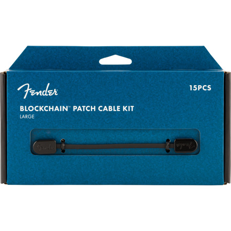 Squier Fender Blockchain Patch Cable Kit, Large, Black