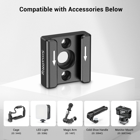 Smallrig 2060 Smallrig Cold Shoe Mount Adapter SmallRig Anti-Twist