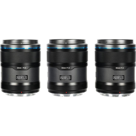 Sirui Sniper Series 3-Lens Set with 23mm, 33mm and 56mm f/1.2 Lenses Black Nikon Z