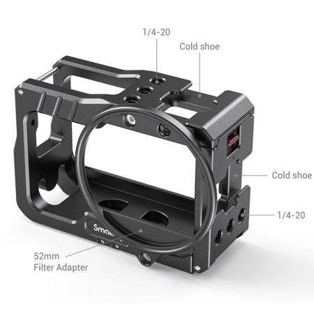 SmallRig Vlogging Cage and 52mm Filter Adapter for Insta360 ONE R 4K Edition