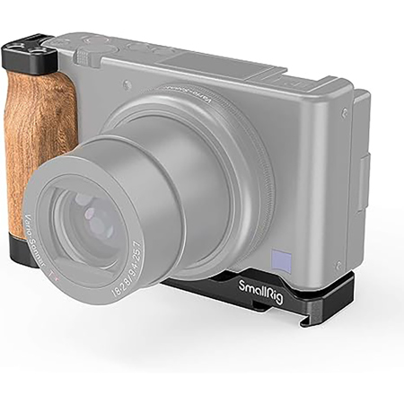 SmallRig L-Shape Wooden Grip with Cold Shoe for Sony ZV1 Camera