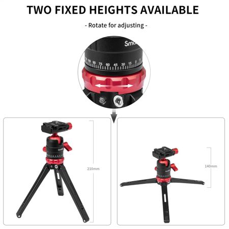 SmallRig Aluminum Tabletop Mini Tripod with Ball Head