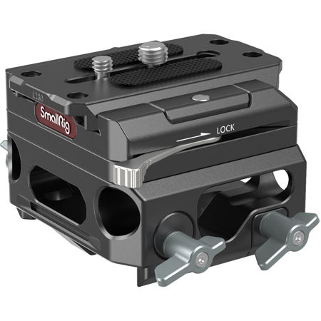 SmallRig 3067 Lightweight Baseplate with Dual 15mm Rod Clamp, Magnesium Alloy