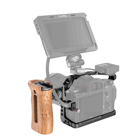 SmallRig Full Camera Cage Kit with Wooden Handle for  Sony A7 III, A7R III, A9
