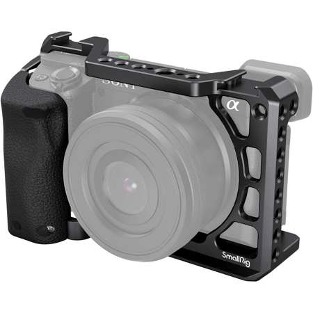 SmallRig Full Camera Cage with Silicone Handgrip for Sony A6400/A6300/A6100