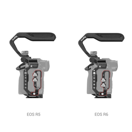 SMALLRIG Cage Kit Per Canon R5/R6/R5 C - Gabbia Con Manico ARRI, Morsetto Cavi, 3830B - Foto 3