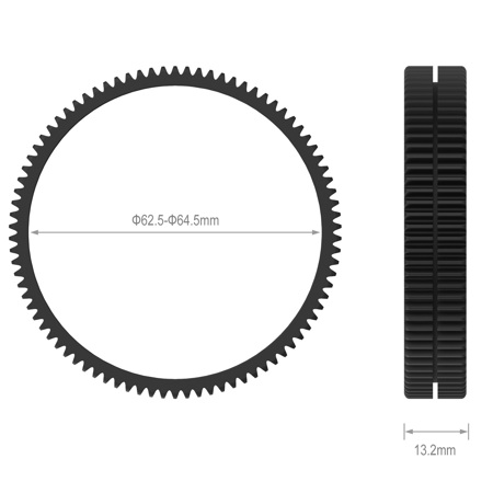 SmallRig 62.5-64.5mm Seamless Focus Gear Ring