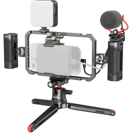 SmallRig Classic Edition All-in-One Video Kit for Smartphone Creators with Audio and Lighting System
