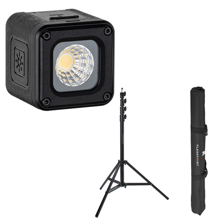 SmallRig RM01 3W Daylight Mini LED Video Light, Bundle with Pro 9.5' Air-Cushioned Light Stand