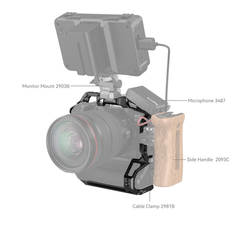SmallRig Full Camera Cage for Canon EOS R5/R6/R5C/R6 Mark II