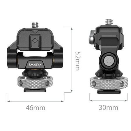 SmallRig Drop-In HawkLock Mini Quick Release Monitor Mount with Cold Shoe
