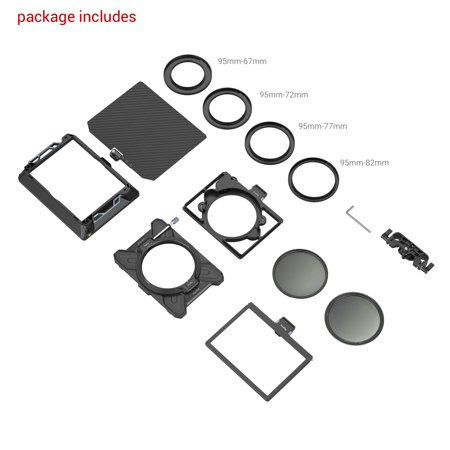 SmallRig Star-Trial 95mm Multifunctional Modular Matte Box VND Kit
