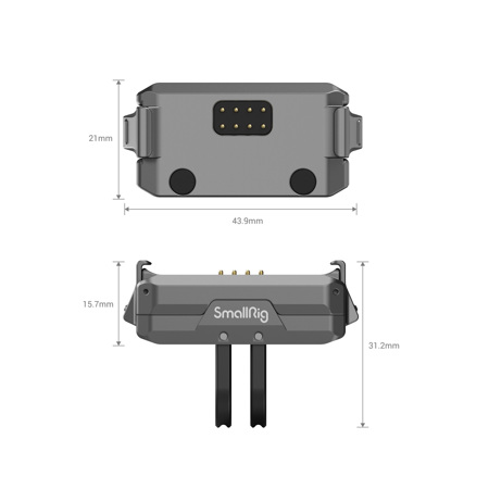 SmallRig 3663 Magnetic Charging Mount for DJI Action 2