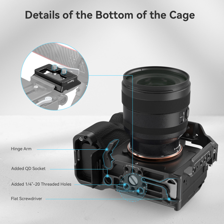 SmallRig 3667B Full Camera Cage for Sony Alpha 7R V/7 IV/7S SmallRig 3667B Full Camera Cage for Sony Alpha 7R V/7 IV/7S