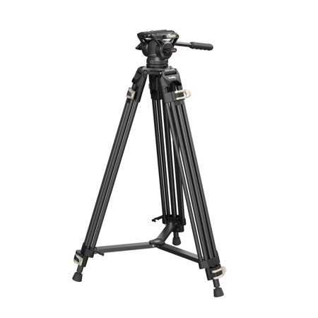 SmallRig AD-01 3751B 3-Section Heavy-Duty Aluminum Tripod with Fluid Head