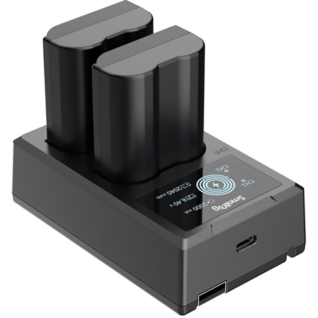 SmallRig 2x EN-EL15 14.69Wh 7.2V 2040mAh Camera Battery and Dual Charger Kit