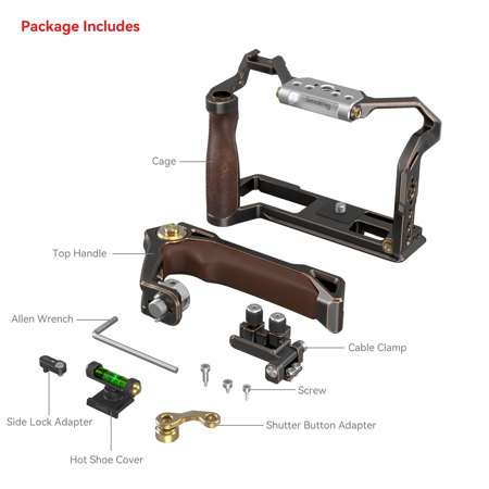 SmallRig Retro-Style Handheld Cage Kit for Fujifilm X-T5 Camera