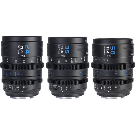 Sirui Vision Prime 1 Series 3-Lens Kit with 24mm, 35mm and 50mm T1.4 Cine Lens,