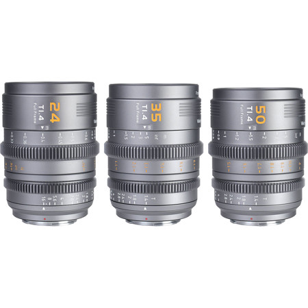 Sirui Vision Prime 1 Series 3-Lens Kit with 24mm, 35mm and 50mm T1.4 Cine Lens, Metal Gray