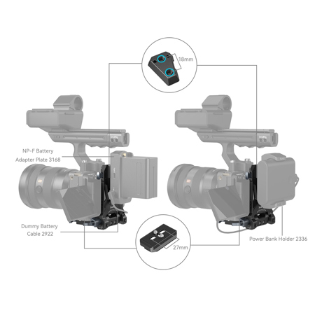 ビデオカメラ SmallRig V-Mount Battery Plate 4064B SmallRig 4064B Compact V-Mount Battery Mounting System 4064B