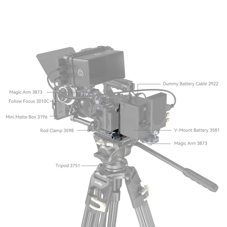 SmallRig 4064B Compact V-Mount Battery Mounting System 4064B