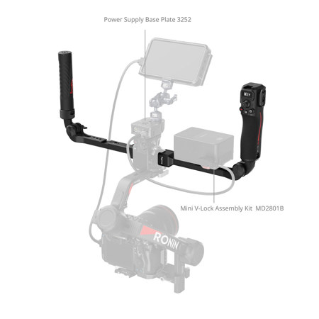 SmallRig 4327 Focus Control Dual Handle for DJI RS 2, RS 3 Pro, RS