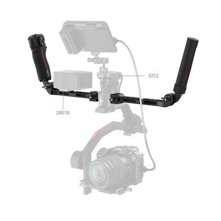 SmallRig フォーカスコントロールデュアルグリップ 4327 SmallRig 4327 Focus Control Dual Handle for DJI RS 2, RS 3 Pro, RS