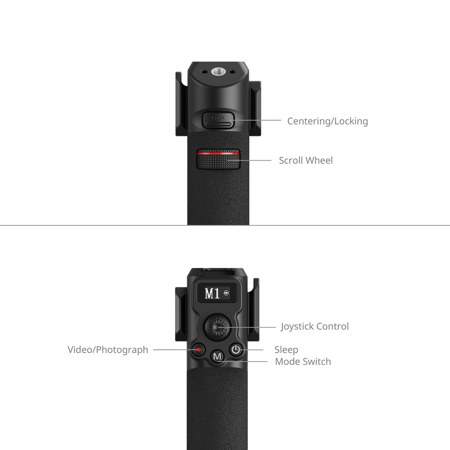 SmallRig 4327 Focus Control Dual Handle for DJI RS 2, RS 3 Pro, RS