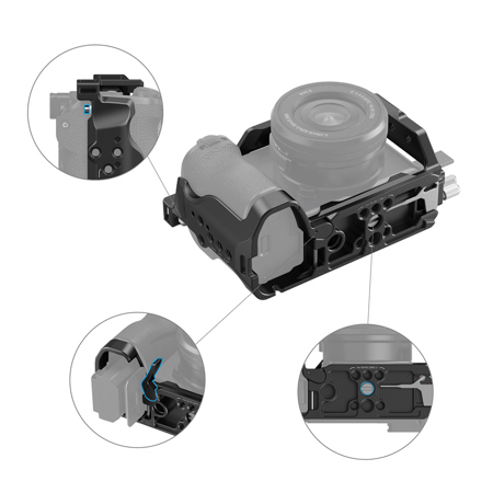 Accessori Fotocamera Gabbia SmallRig Hawklock Per Sony Alpha 6700 - Foto 11