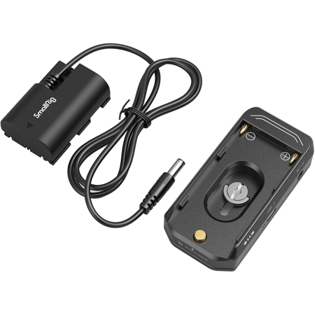 SmallRig AE NP-F Battery Adapter Mount Plate Kit w/LP-E6NH Dummy Battery Cable