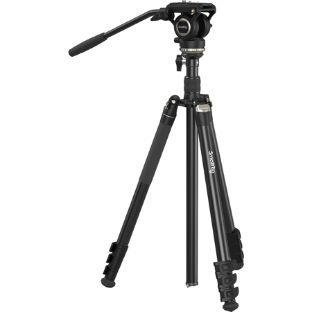 SmallRig CT210 4-Sections Aluminum Video Tripod Kit