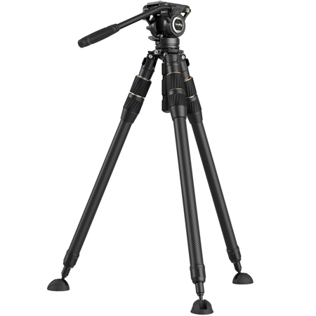 SmallRig FT-S303 3-Section Carbon Fiber Tripod with Fluid Head