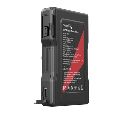 SmallRig GB99 99Wh 14.8V 6800mAh Lithium-Ion Gold Mount Battery
