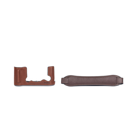 SmallRig Leather Half Camera Case for Fujifilm X-T50 Brown