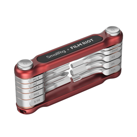 SmallRig x FILM RIOT 10-In-1 Folding Wrench Set, Red