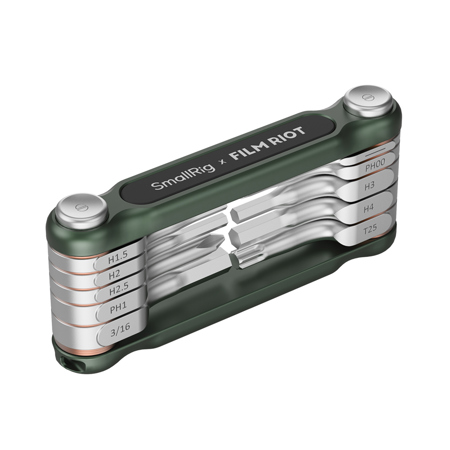 SmallRig x FILM RIOT 10-In-1 Folding Wrench Set, Green