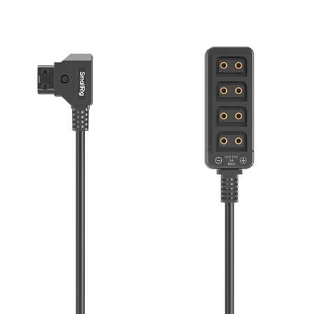 SmallRig D-TAP to 4 Port Female Splitter Power Cable, Black