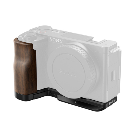 SmallRig L-Shape Mount Plate with Wooden Handle for Sony ZV-E10 II Camera