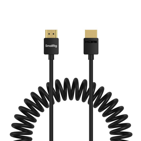 SmallRig 47.1" HDMI Type-A to HDMI Type-A Coiled Data Cable