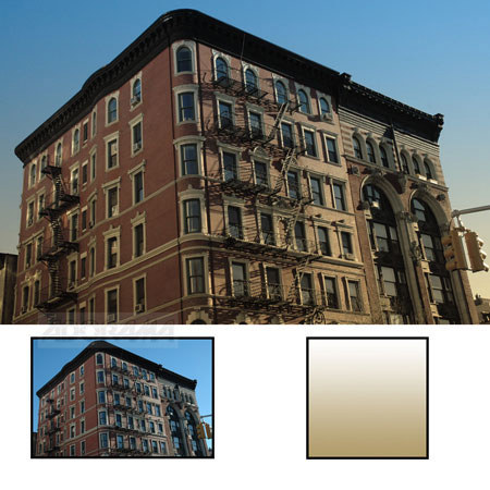Schneider 4x4" Golden Sepia # 2, Hard Edge Graduated Color Professional Glass Filter.