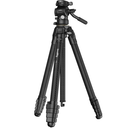 SmallRig Portable 5-Section Carbon Fiber Travel Tripod with Ball Head, Black